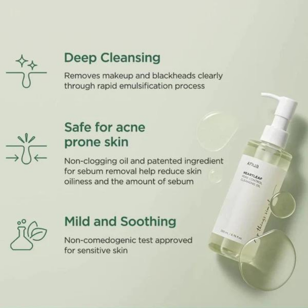 ANUA-HEARTLEAF PORE CONTROL CLEANSING OIL