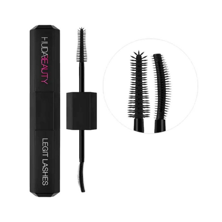 HUDA BEAUTY LEGIT LASHES Double-Ended Volumizing and Lengthening Mascara